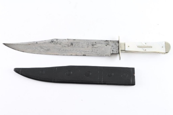 Authentic 19th Century Clipped Point Bowie