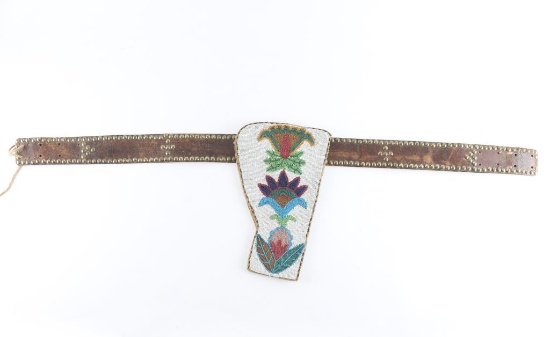 Cree Beaded Holster with Belt