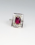 Exquisite Antique Ruby & Diamond Ring