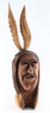 Wood Carving Of Native American