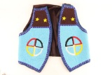 Mens Lakota Sioux Beaded Vest