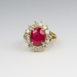 Exquisite Ruby and Diamond Ring