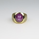 Striking Men’s Star Ruby Ring