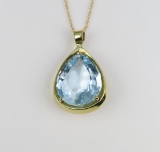 Alluring 7.00 carat Blue Aquamarine Pendant