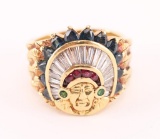 Bohlin 18K Gold Indian Chief Ring