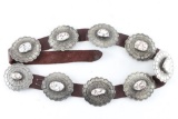 Navajo White Buffalo Concho Belt