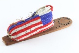 Sioux American Flag Cradle Board