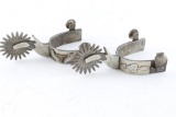 Silver Overlaid Spurs