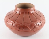 Santa Clara Terracotta Incise Carved Pot