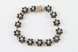 Ladies Daisy Sapphire Bracelet
