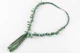 Old Pawn Green Turquoise Beaded Necklace