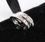 14K White Gold Diamond Earrings