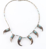 Navajo Bear Claw Necklace