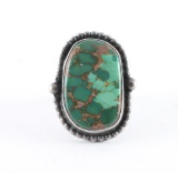 Old Pawn Navajo Turquoise Ring