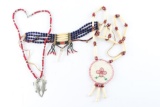 Lot Of Three Native American Necklaces