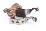 Kelly Silver Overlaid Spurs