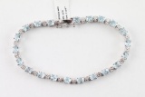 Aquamarine Tennis Bracelet
