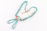 Turquoise & Shell Beaded Necklace
