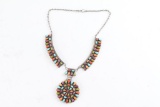 Multi Stone Zuni Necklace