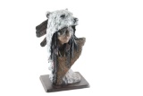 Indian Statue and Antler Dream Catcher
