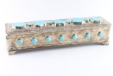 Navajo Turquoise & German Silver Box