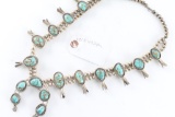 Navajo Turquoise Squash Blossom