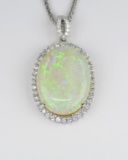 Stunning Extra fine Australian Opal & Diamond