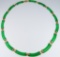 Exquisite Apple Green Jade Necklace