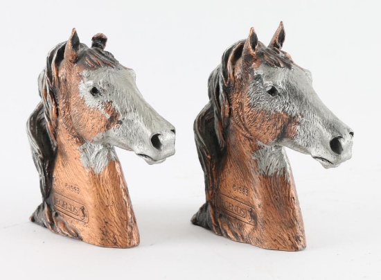 Fine Art Metal Horse Heads