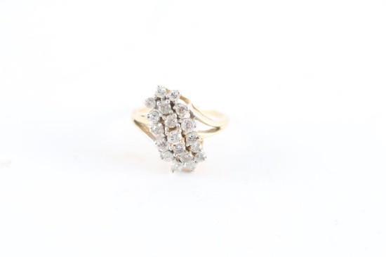 Diamond Cluster Ring Set
