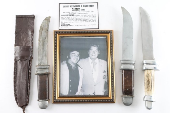 The "Tarzan" Johnny Weissmuller Knife Lot