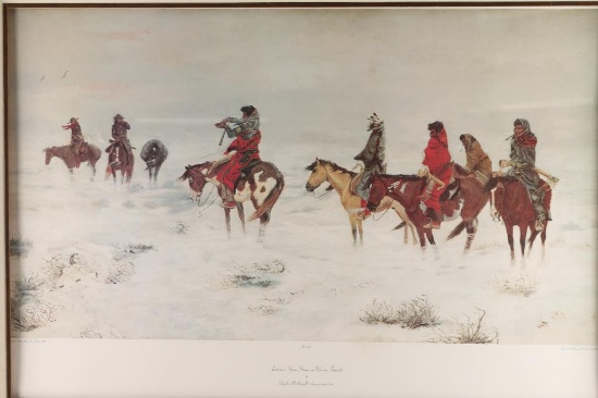 Large Limited Edition Charlie Russel Print