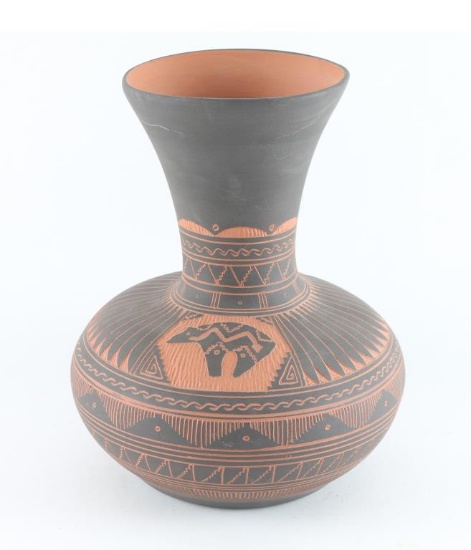 Carved Navajo Vase
