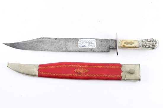 Horse/Alligator Pommel Bowie Knife