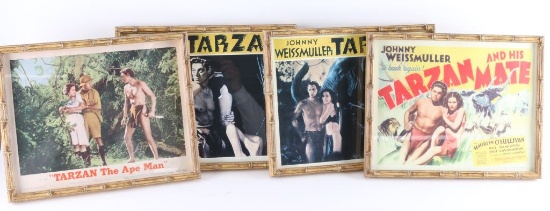 Collection of 4 Tarzan Movie Lobby Cards