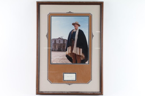 Color Photo of John Wayne w/ Batjac Card