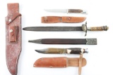 Lot of Knives & Scabbards