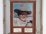 Signed John Wayne Photo
