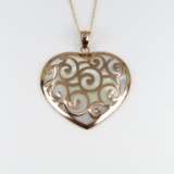 Charming Heart Shaped Mother of Pearl