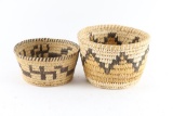 Collection of 2 Papago Basket