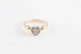Heart shaped Diamond Ring Set