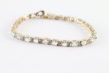 Aquamarine Tennis Bracelet