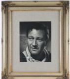 Signed B&W Photo of John Wayne