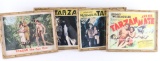 Collection of 4 Tarzan Movie Lobby Cards