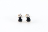 Stunning Ladies Sapphire & Diamond earrings
