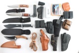 Lot of Holsters and Knives