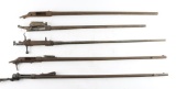 Lot of 5 Antique Rifle Barreled Receivers