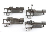 Lot of Four FN Model 1924 Mauser Actions