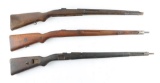 Lot of 3 Military Mauser 98 Stocks