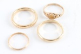 Collection Of Four Yellow Gold Bands